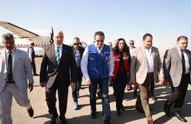 وزيرا الصحة والتضامن ووفد جامعة الدول يتفقدون عددا من المواقع بشمال سيناء