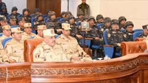 الفريق أحمد خليفة يشهد المرحلة الرئيسية لمشروع مراكز القيادة التعبوى للأسطول الشمالى