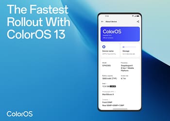 OPPO تحقق أسرع طرحٍ لها من خلال نظام تشغيل ColorOS 13 والذي يضمن تحديثًاً أفضل للبرامج بدءًا من 2023