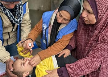 جولة جديدة للتطعيم ضد شلل الأطفال في غزة لتحصين نحو 600 ألف طفل