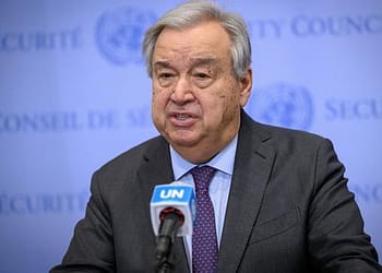 الأمين العام يرحب بدعوة زعيم حزب العمال الكردستاني لمقاتليه بإلقاء أسلحتهم وحل الحزب