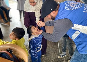 تطعيم نحو 550 ألف طفل منذ بدء الجولة الجديدة للتحصين ضد شلل الأطفال في غزة