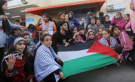 الأمين العام يشدد على أهمية حل الدولتين ورفض التطهير العرقي