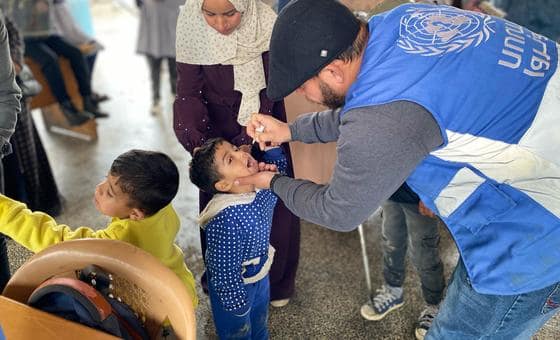 تطعيم نحو 550 ألف طفل منذ بدء الجولة الجديدة للتحصين ضد شلل الأطفال في غزة