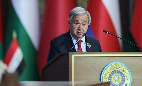 في قمة بغداد، غوتيريش يدعو لوقف إطلاق النار في غزة وإيجاد حلول سياسية لأزمات المنطقة