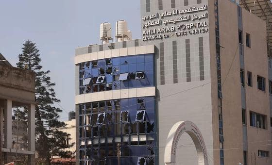 مستشفى الأهلي بغزة: الأمم المتحدة تسابق الزمن لإنقاذه وسط الدمار