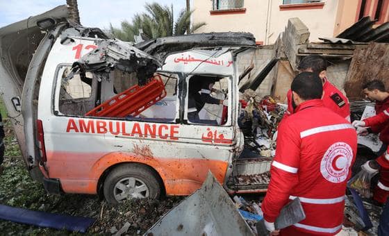 غزة – غضب أممي إزاء استمرار قتل عمال الطوارئ