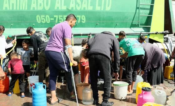 غزة – استعادة إمكانية الوصول إلى المياه النظيفة في جنوب القطاع