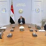 الرئيس السيسى يوجه بمواصلة استكمال تطوير منشآت التعليم العالى وتطبيق نظم وبرامج الرقمنة لتطوير وتحديث كافة مجالات البحث العلمى والتركيز على المؤسسات المتخصصة فى المجالات المرتبطة بالتكنولوجيا والذكاء الاصطناعى