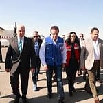 وزيرا الصحة والتضامن ووفد جامعة الدول يتفقدون عددا من المواقع بشمال سيناء